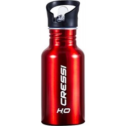 CRESSI BORRACCIA H2O ALUMINIUM 500ML rossa