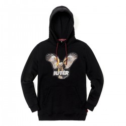 IUTER FALCON HOODIE BLACK